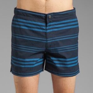 🌊 Theory Men’s Kahana Kosmor‎ Swim Trunks | Size 31 | Sleek Blue Stripes 🏖️